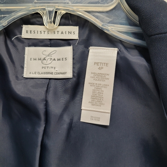 Navy Emma James Suit Blazer Jacket - Picture 6 of 8